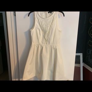 White Lace Skater Dress